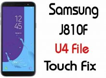 Samsung J8 J810F U4 Touch Fix File Odin Flashable