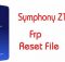 Symphony Z12 Frp Reset Bypass File 12MB Without Box