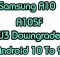 Samsung A10 SM-A105F U3 Firmware Downgrade 9 Pie