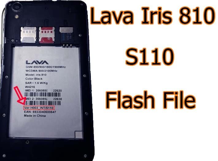 Lava Iris 810 Flash File S110 Firmware Free (Stock ROM)