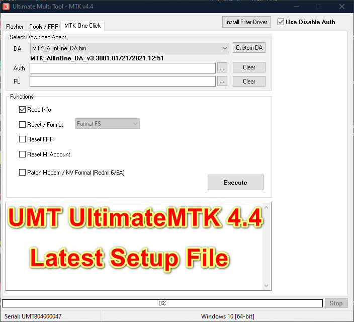 UMT UltimateMTK 4.4 Latest Setup File Download [2021]
