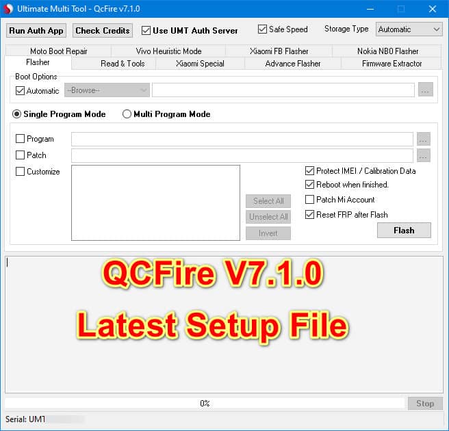 UMT QCFire V7.1 Latest Setup File Download