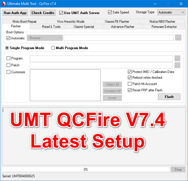 UMT QCFire V7.4 Latest Setup File Download Update [2021]