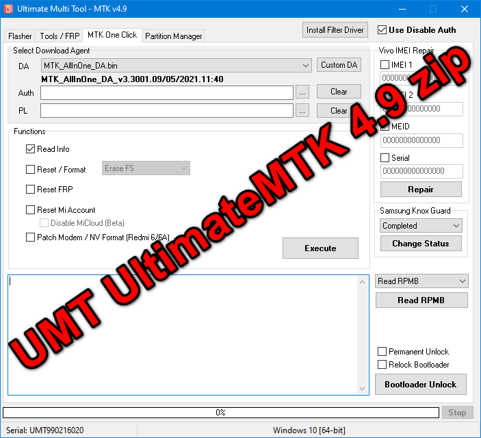 UMT UltimateMTK 4.9 Setup File Latest [2022] Download