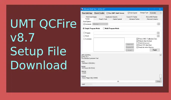 UMT QCFire V8.7 Latest Setup File Download [2023]