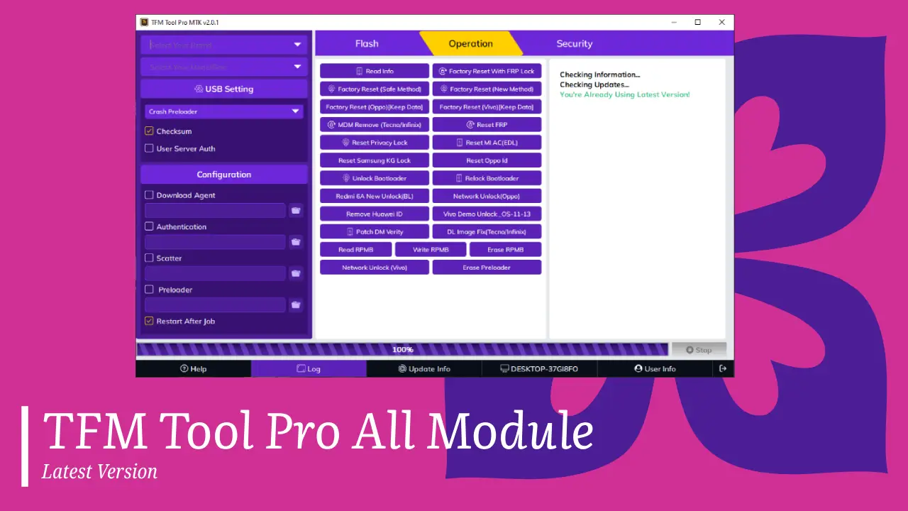 TFM Tool Pro MTK-SPD-QC Main Module Free Download